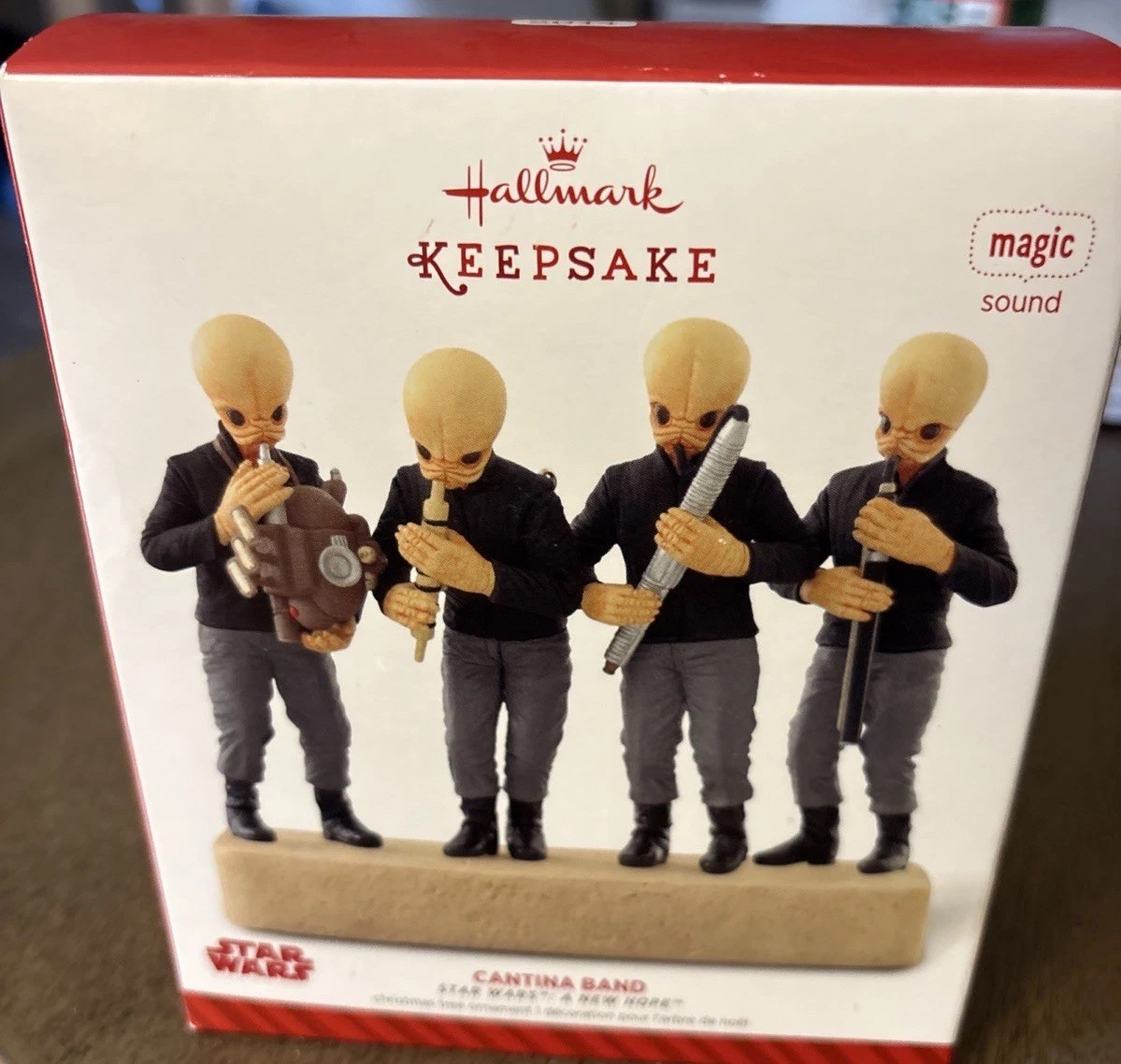 New Hallmark Star Wars A New Hope Cantina Band Magic Sound Ornament