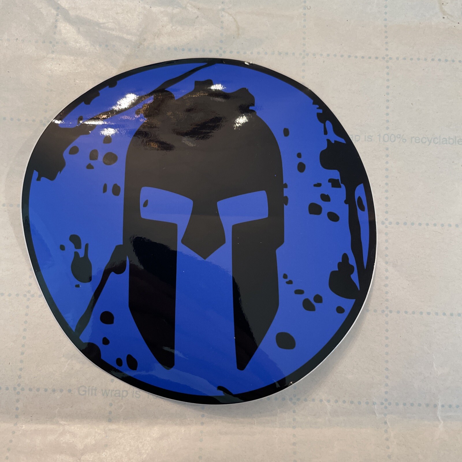NEW Spartan 4” (Super) Blue - Decal Sticker