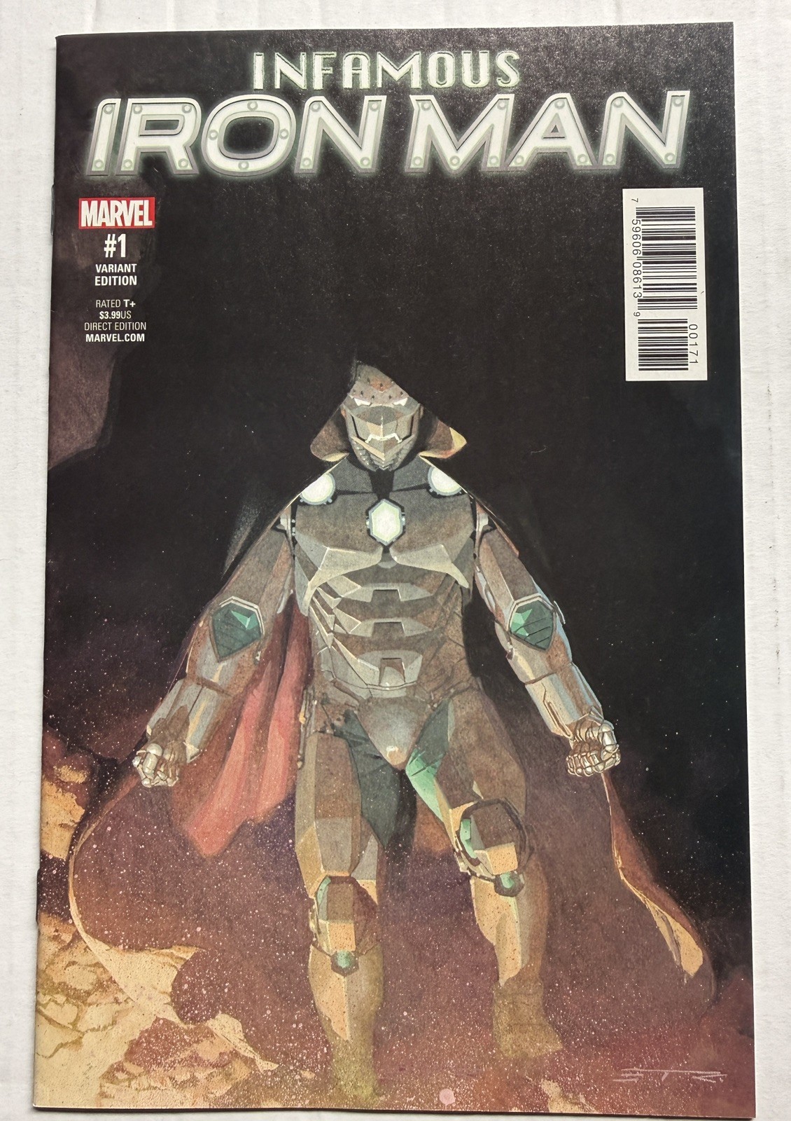 Infamous Iron Man #1 Incentive Esad Ribic Variant (Marvel Comics December 2016)