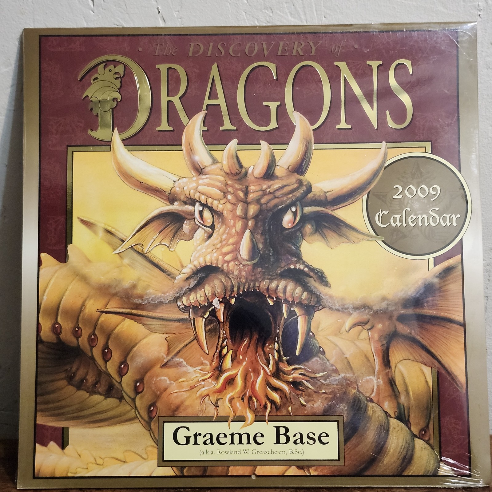 The Discovery of Dragons New Research Revealed 2009 Calendar Sealed Graeme Base