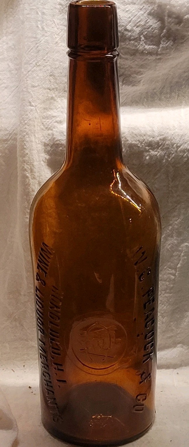 Western Wkiskey W. C. Peacock & Co. Honolulu H. I. Applied Top Hawaii Whiskey