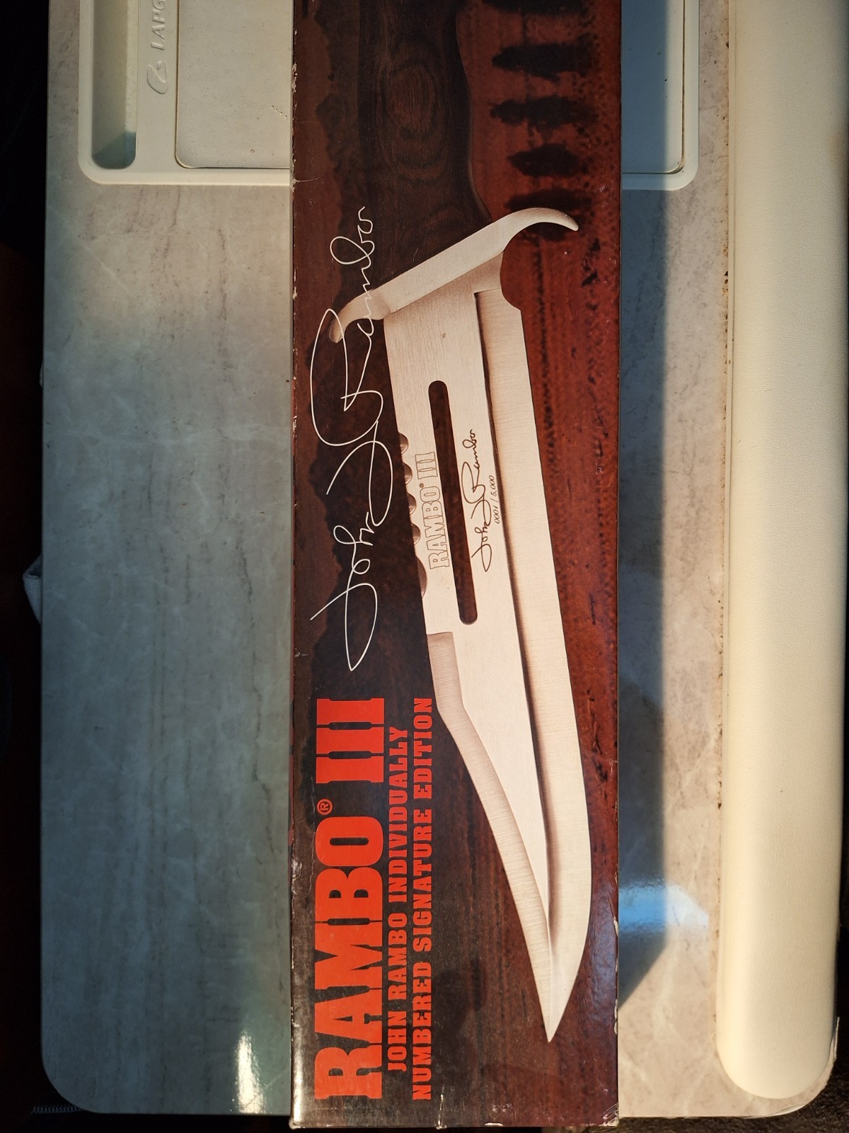 Rambo III (Master Cutlery) Knife. W Sheath & Poste Numbered Sig Ed. 2104/5000