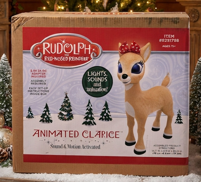 Lowes 2026 Clarice Animatronic Rudolph The Red Nose Reindeer Holiday Living