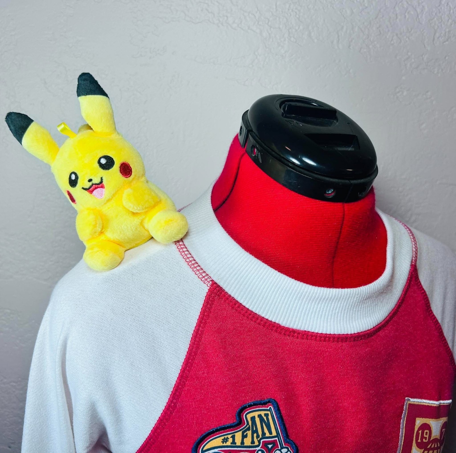 Custom Pikachu Pokemon Go Magnetic Shoulder Pal Plush Toy Costume Dress Up