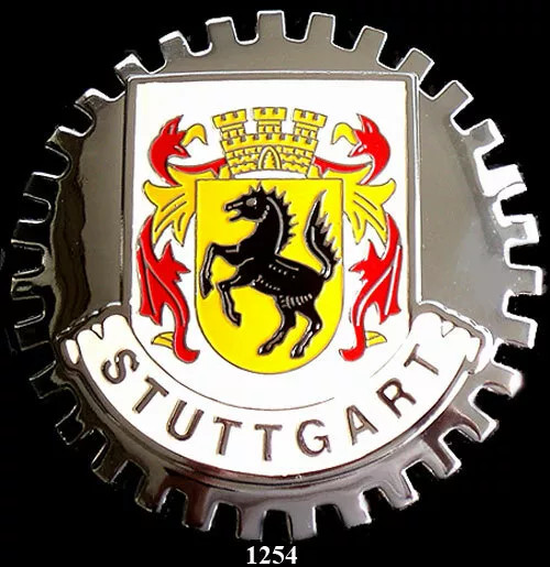 CAR GRILLE EMBLEM BADGES - GERMANY - STUTTGART (CREST)