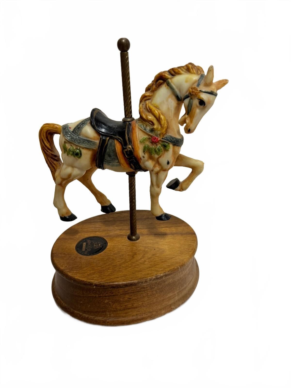 Vintage 1985 Albert E Price Carousel Collection Limited Edition Music Box Horse