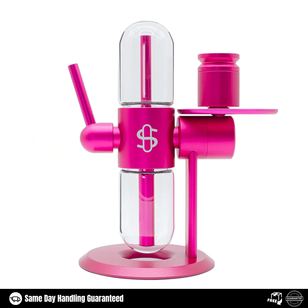 Stundenglass Glass Gravity Hookah Bong Gravity infuser - Pink