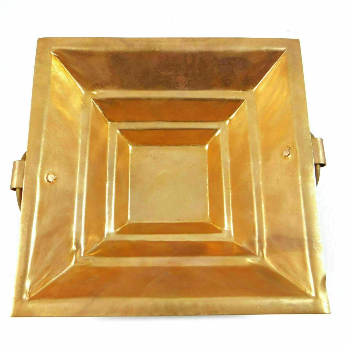 Pure Copper Havan Kund Bonfire Fuel Pit Brazier 8X8\