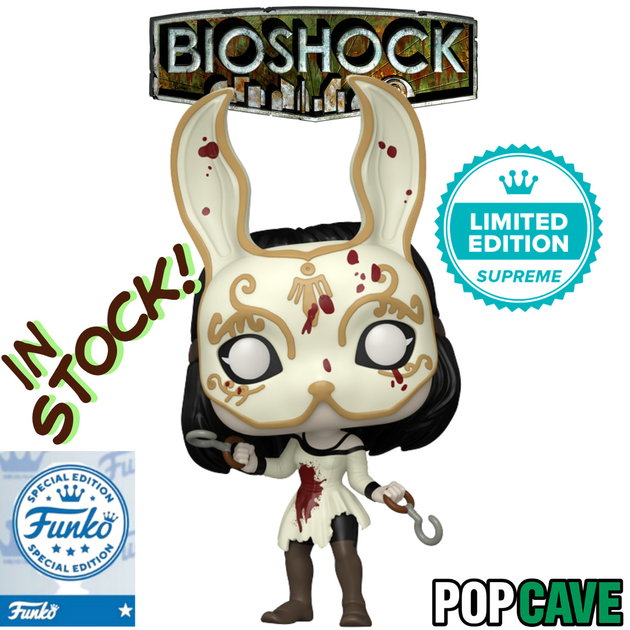 HORROR HALLOWEEN Funko Pop Cave BIOSHOCK MASKED SPLICER Limted Edition Supreme