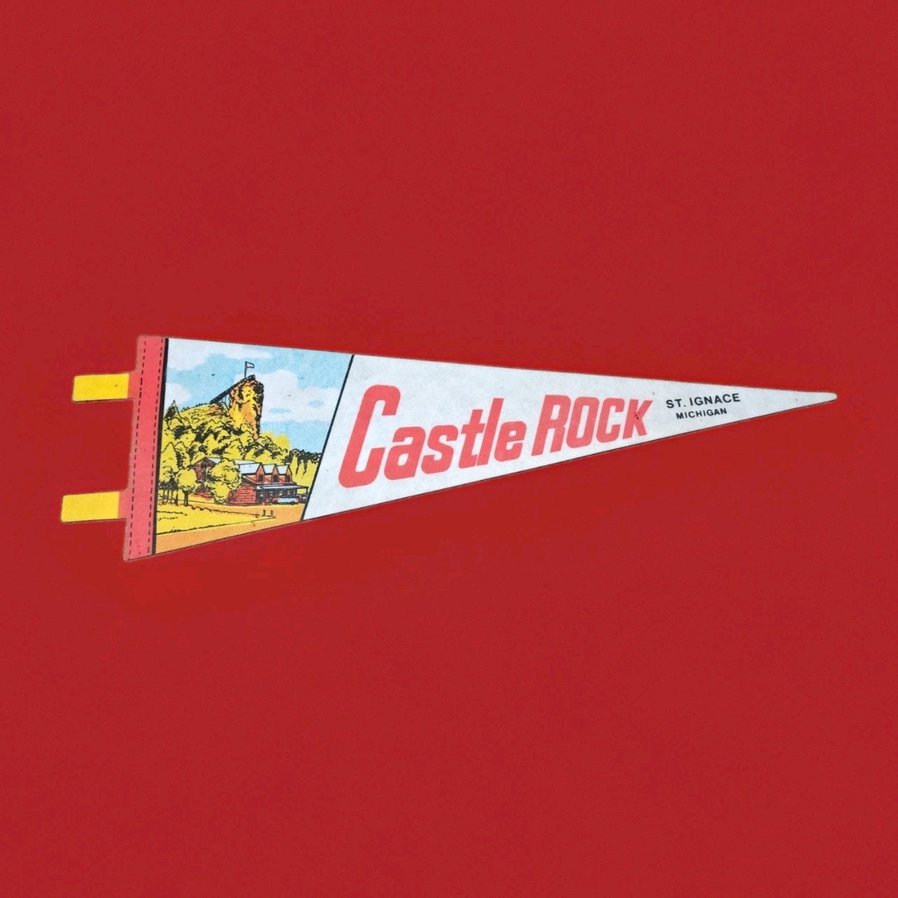 Vintage Castle Rock St. Ignace Michigan 5x15