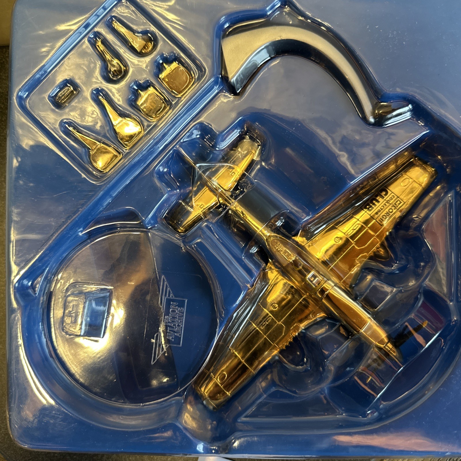Corgi Gold Plated P51D Mustang - Collectors Club Limited Edition of 3500 US32229