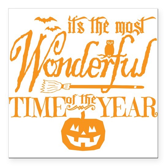 CafePress Most Wonderful (Orange) Square Car Magnet 3 X 3 Car Magnet (478089454)