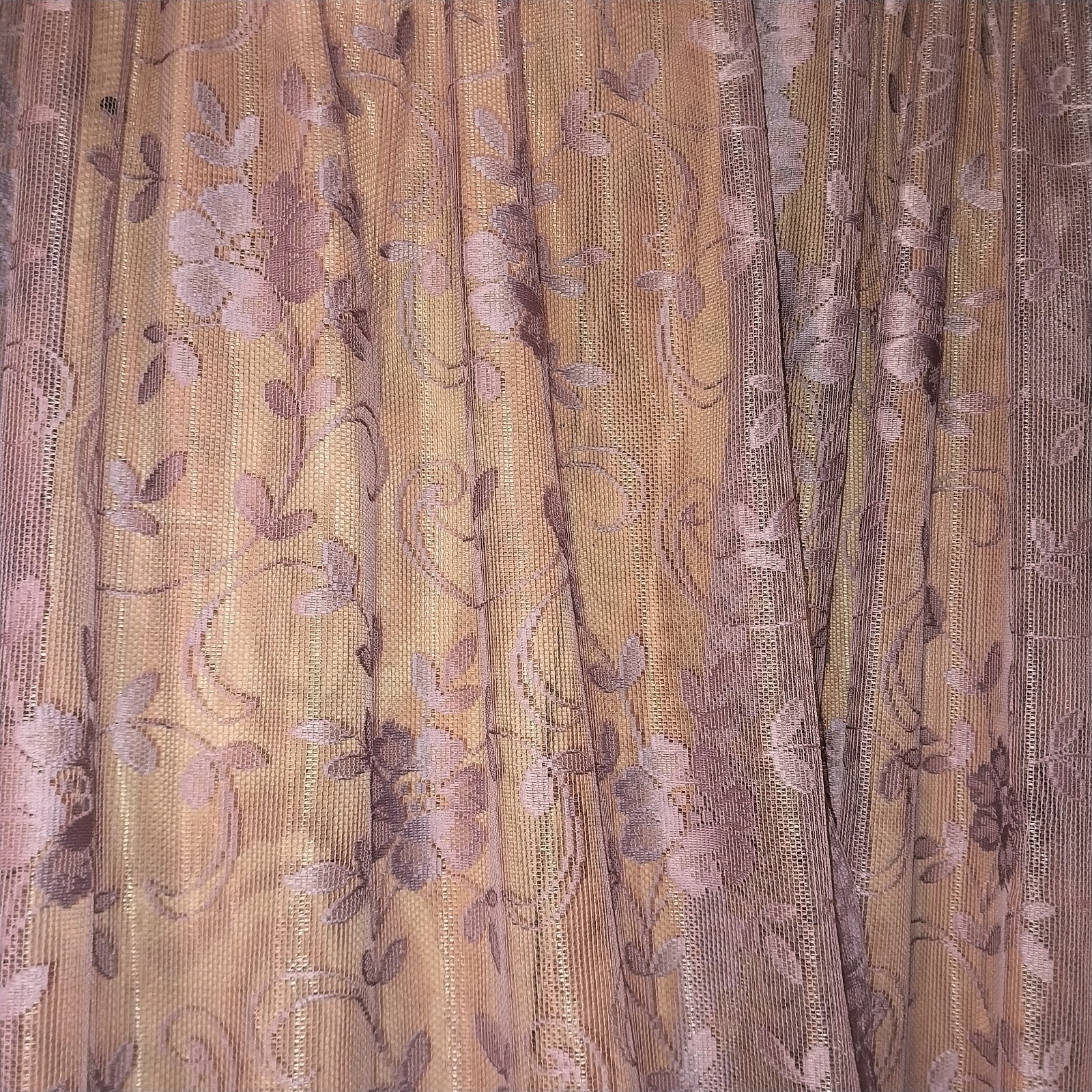 Vintage JC PENNEY  Purple Lace Curtains 112