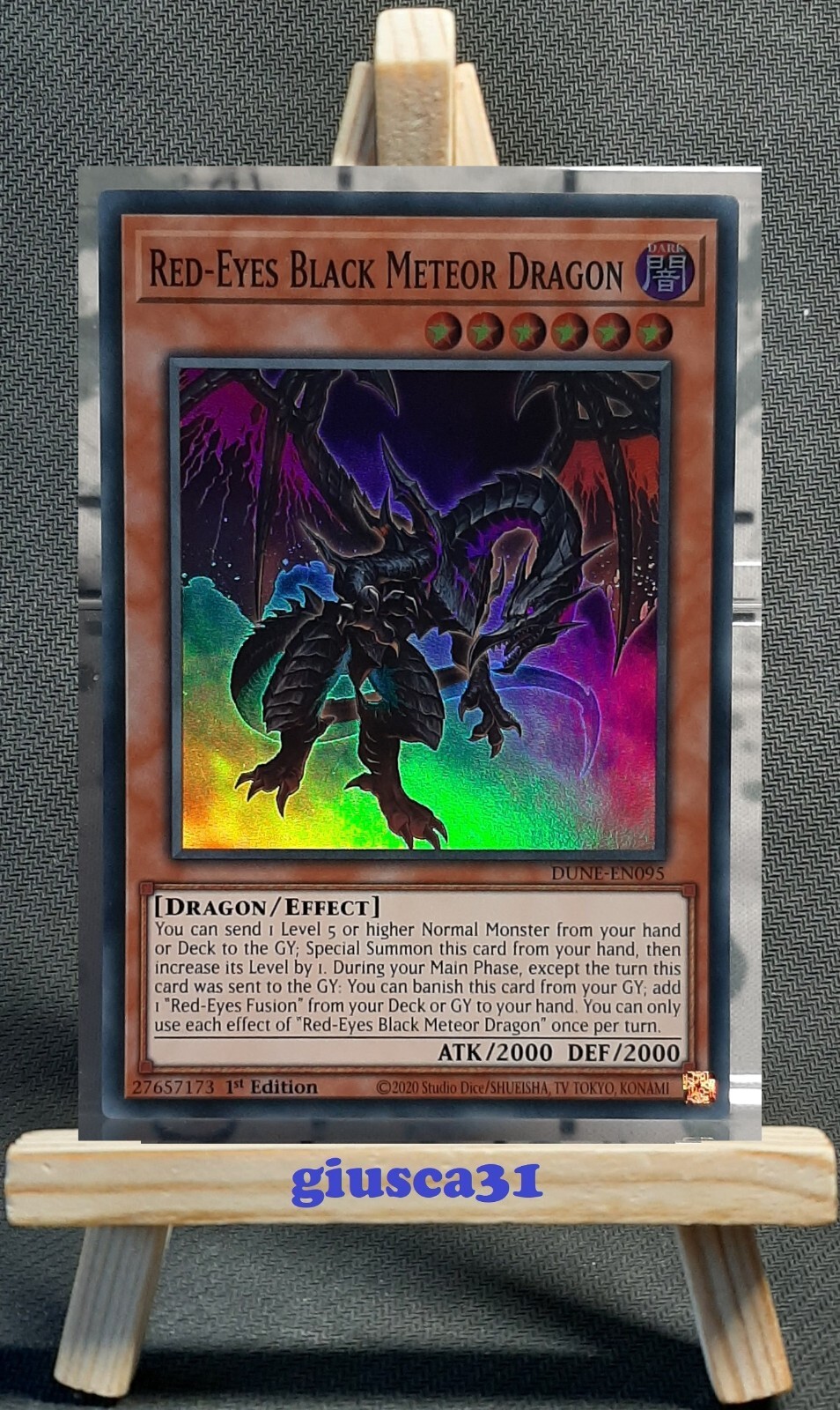Red-Eyes Black Meteor Dragon - Super Rare - DUNE-EN095 - Duelist Nexus - EN/NM