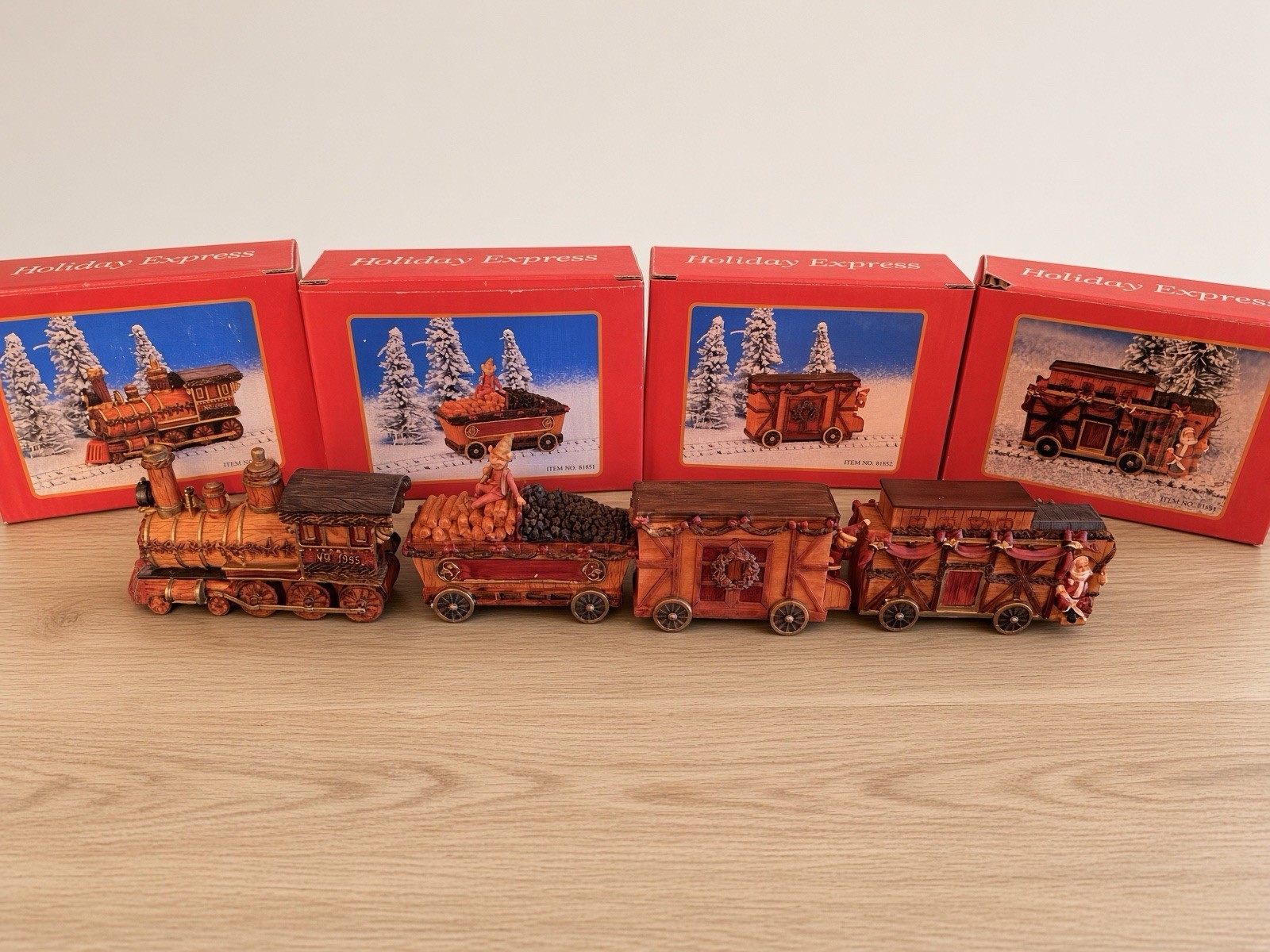 Complete vintage Hallmark Holiday Express train set