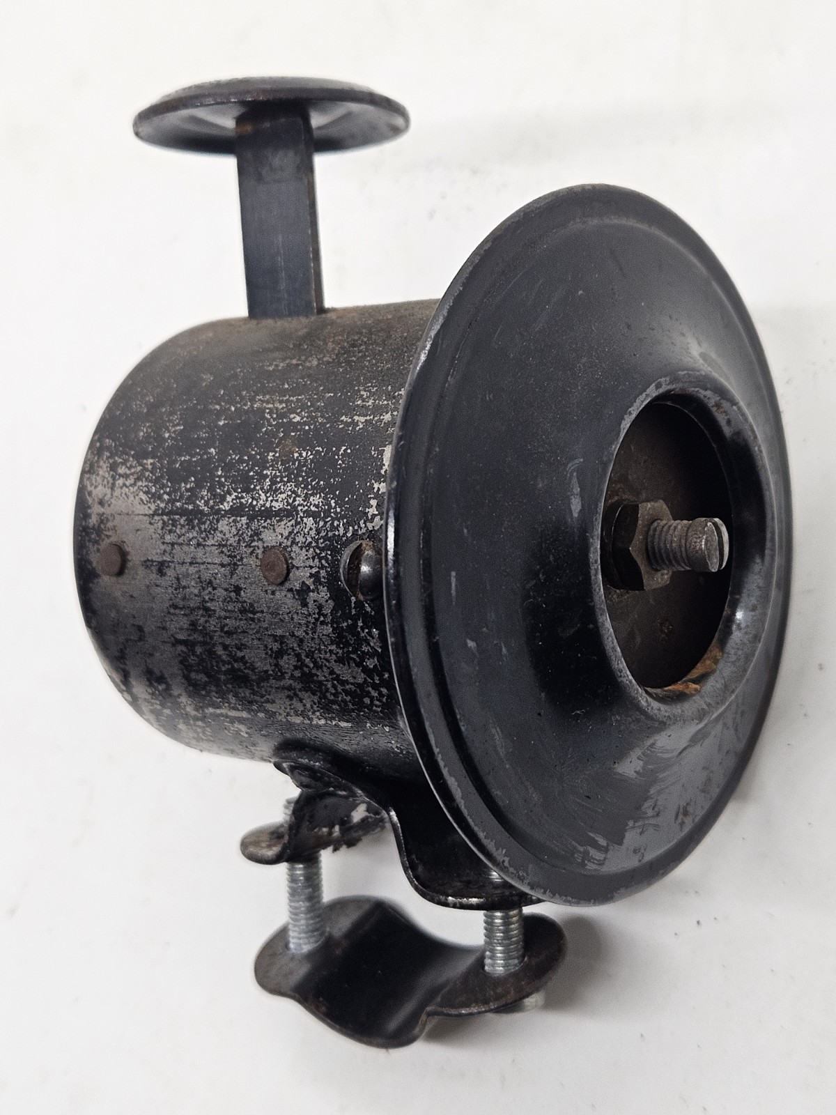 Antique Mechanical Klaxon Style Push Plunger Early Motorcycle Bike Bicycle Horn
