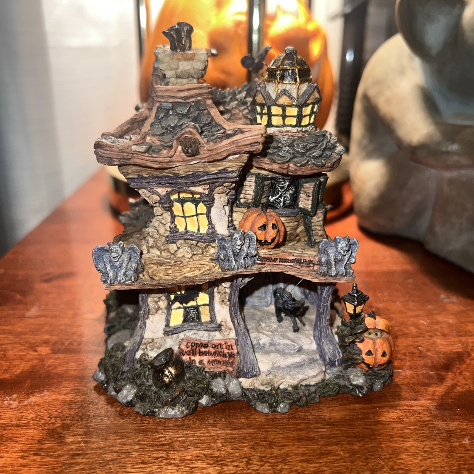 Punky Boobear's Haunted Halloween House Boyds Bearly Built Village 2E/4460 As Is