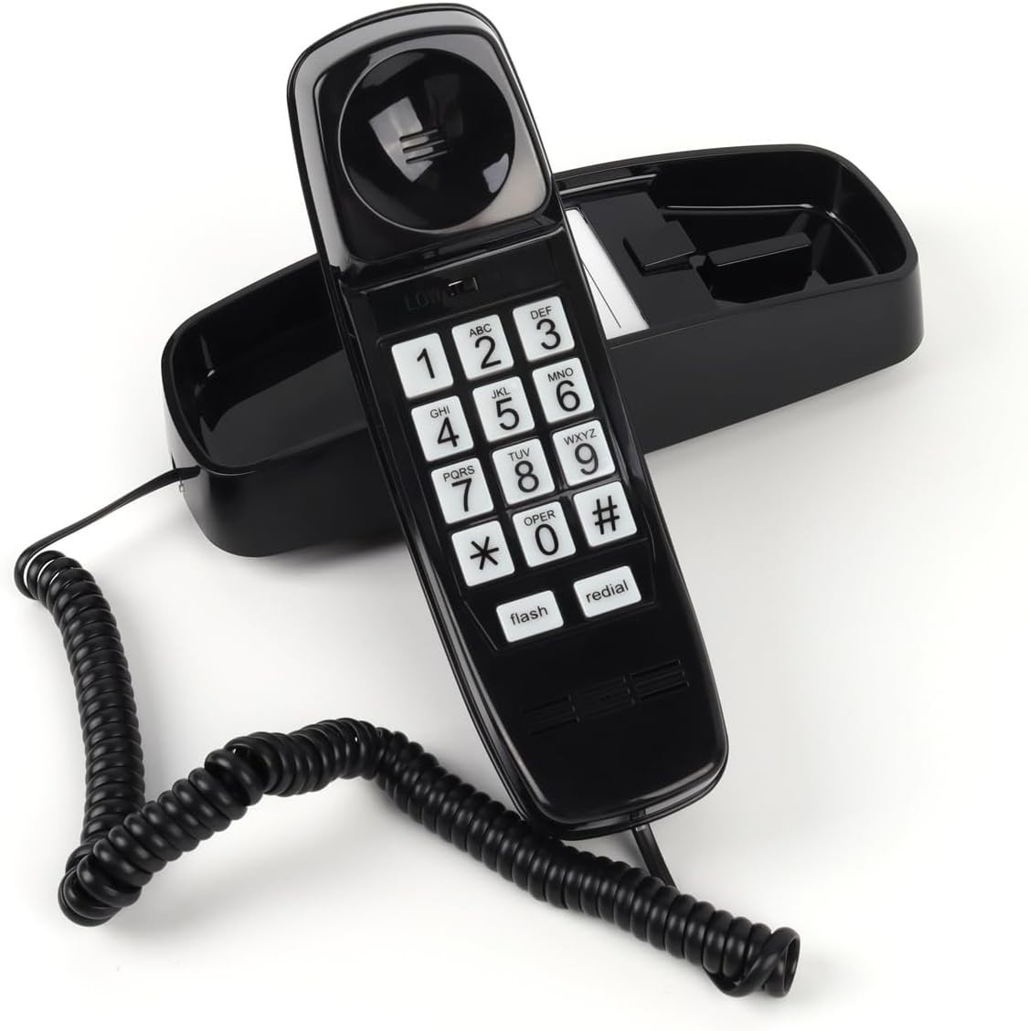 Wall Phone Design Landline Phone with Corded, Loud Volume, Flashing Light and La Wall Phone Design Landline Phone with Corded, Loud Volume, Flashing Light and La