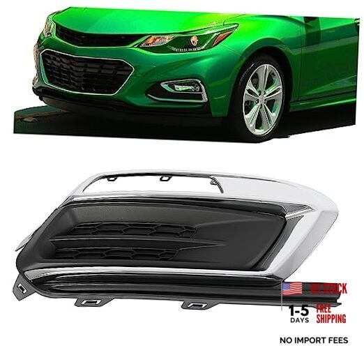 Fog Light Cover Compatible with 2015-2016 Chevy Chevrolet Cruze Right Side