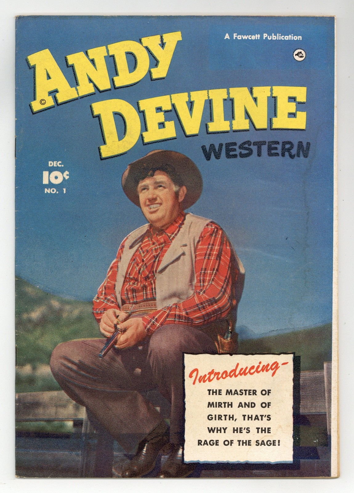 Andy Devine Western #1 GD 2.0 1950