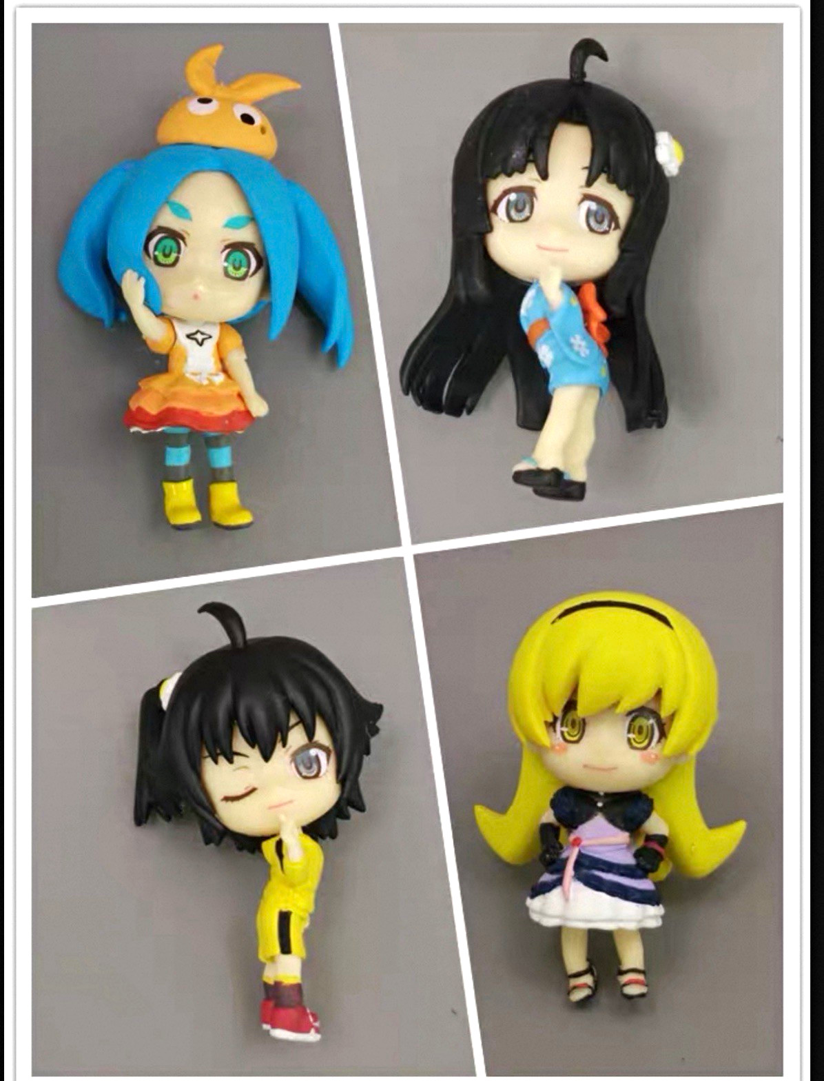 Monogatari Series Set Bakemonogatari Kyun Chara Chibi Mini Keychain Phone Strap