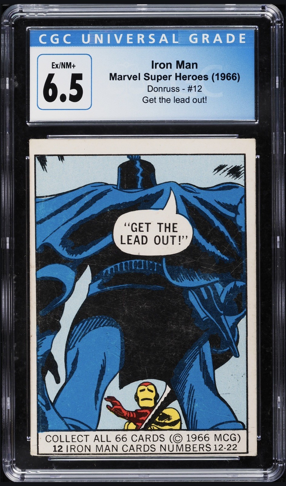 1966 Donruss Marvel Super Hero #12 Iron Man RC First Appearance CGC 6.5