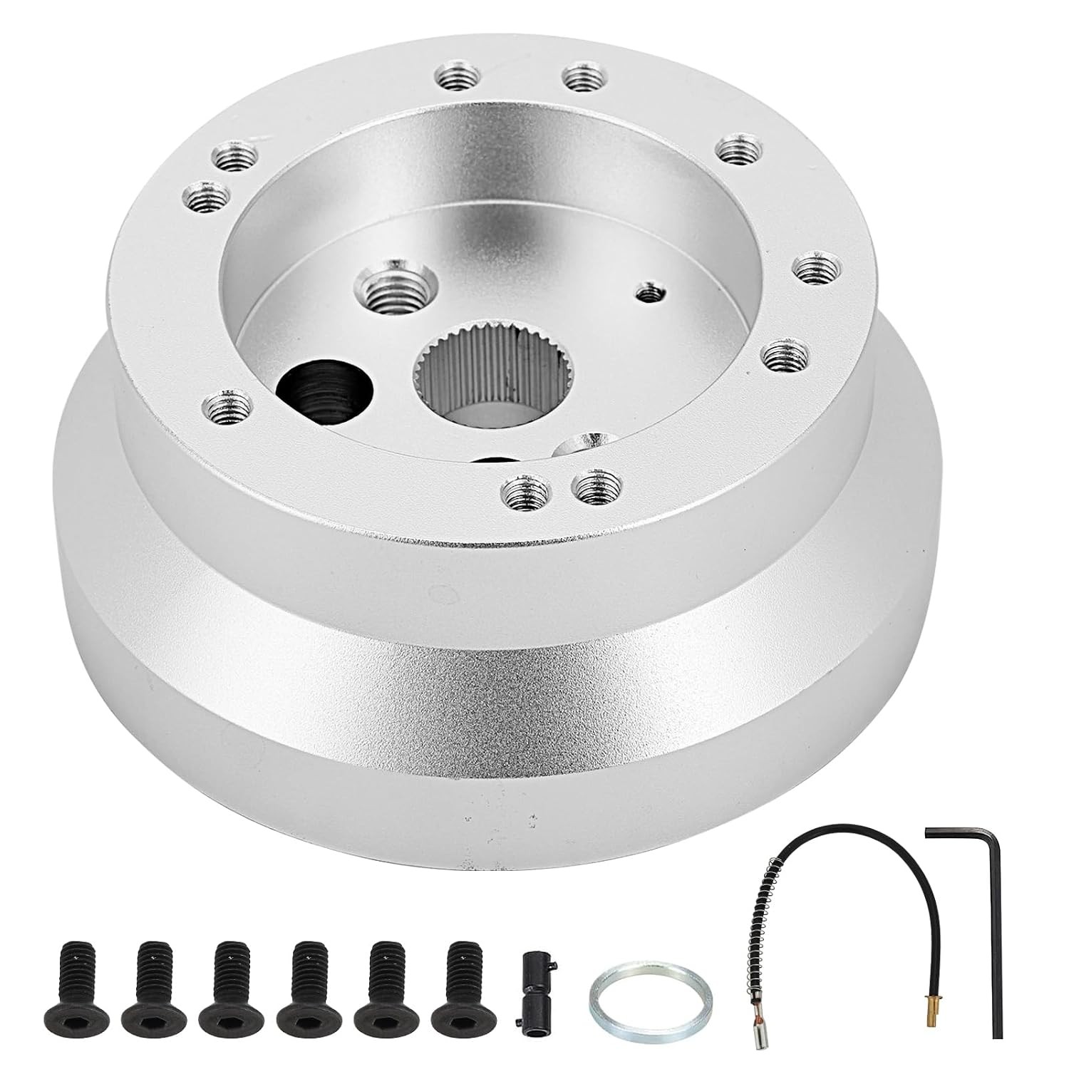 Universal 5/6 Hole Bolt Steering Wheel Short Hub Adapter Aluminum Compatible Wit