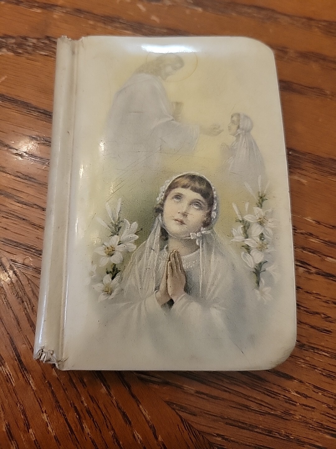 RARE VINTAGE 1934 ANTIQUE Jesus, Help Me PRAYER BOOK Made in Belgium