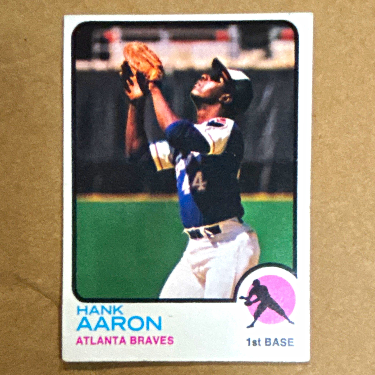 Topps 1973 Topps Hank Aaron Atlanta Braves #100 Base Set Trading Card