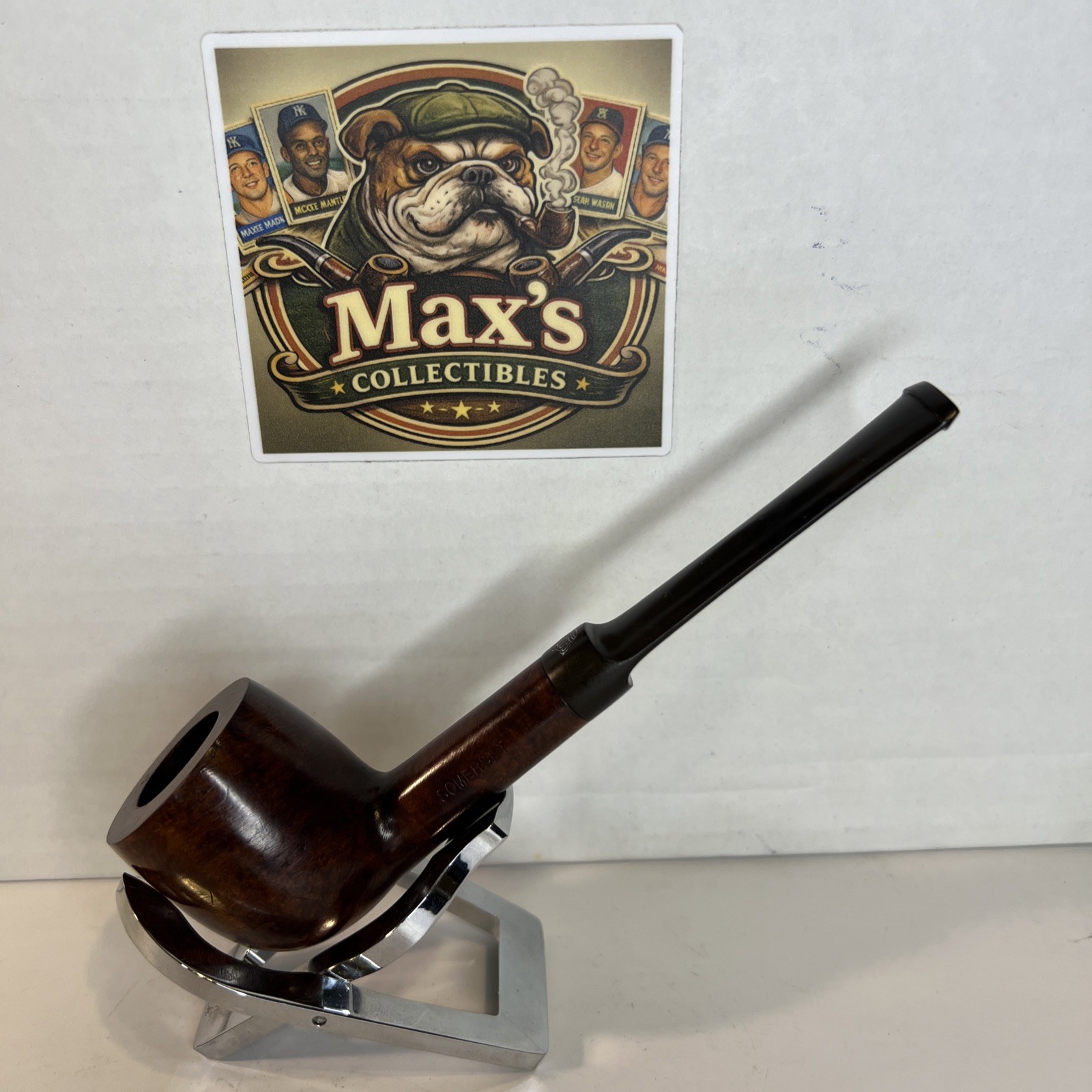 NOS Vintage Somerset Tobacco Pipe Billiard Unsmoked Algerian Briar Royal Ascot