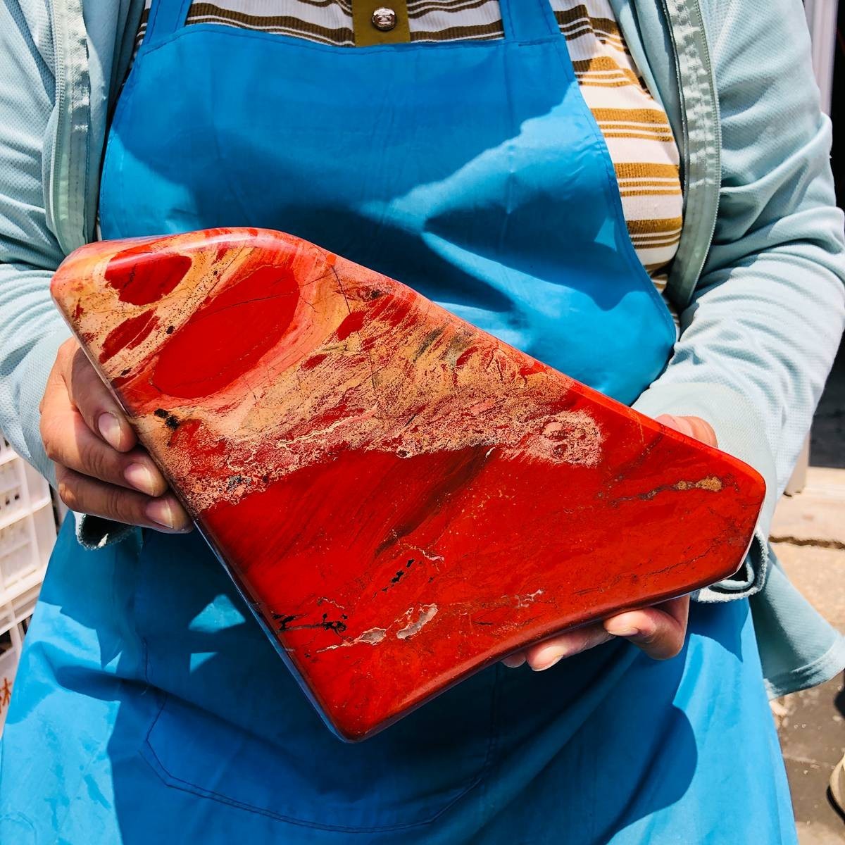 9.08LB TOP Natural Red jasper Quartz Crystal mineral specimen Healing