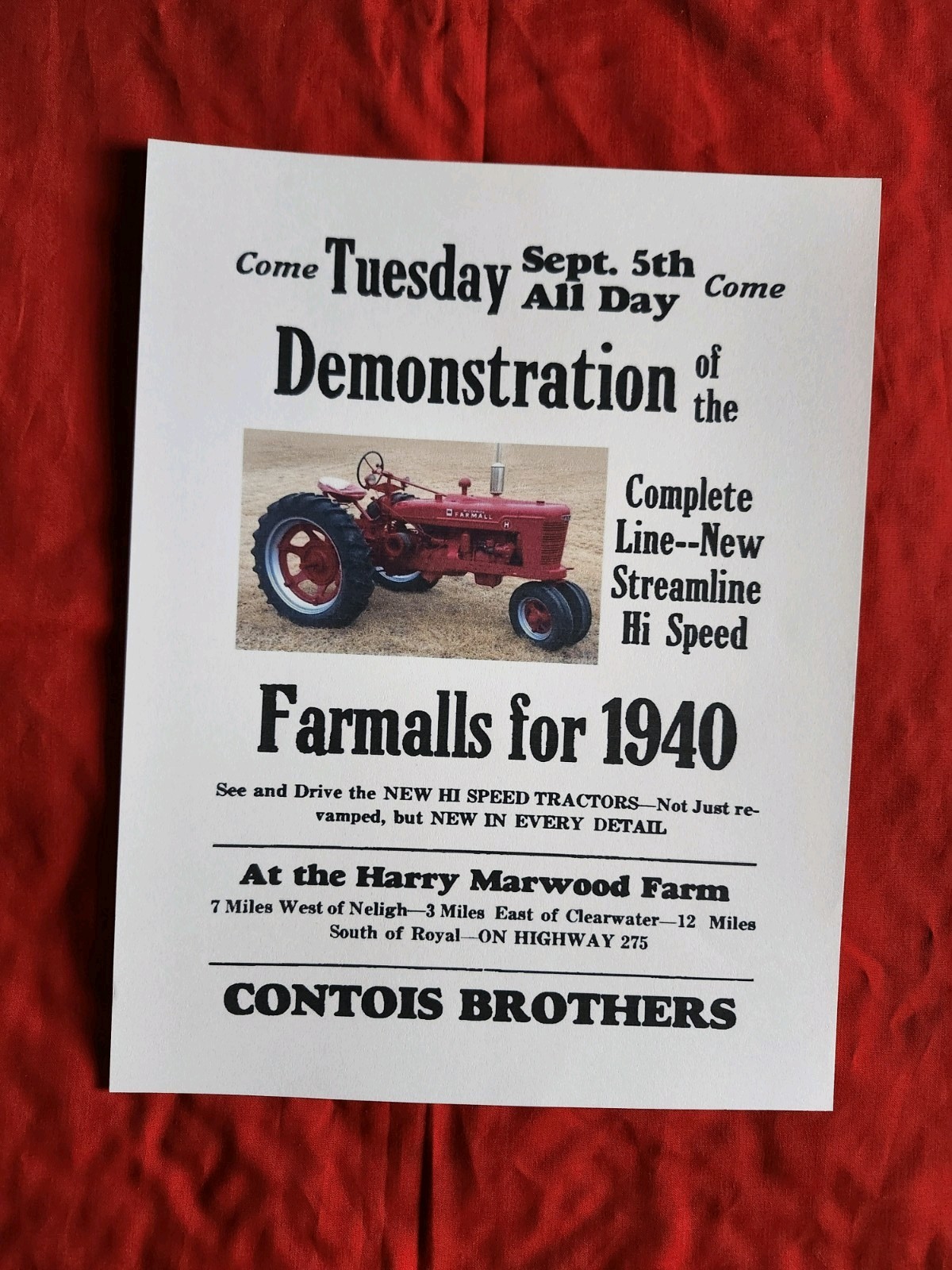 Farmall Tractor Advertising International Harvester Advertising 1940 Farmall 