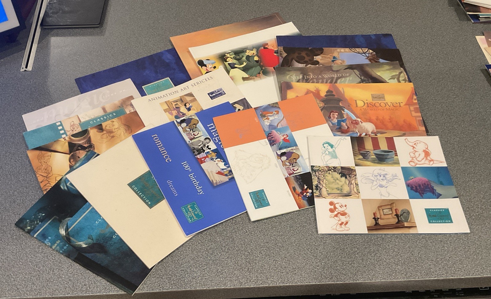WDCC Huge Lot of Catalogs & Brochures Showcasing the Disney Classics Collection
