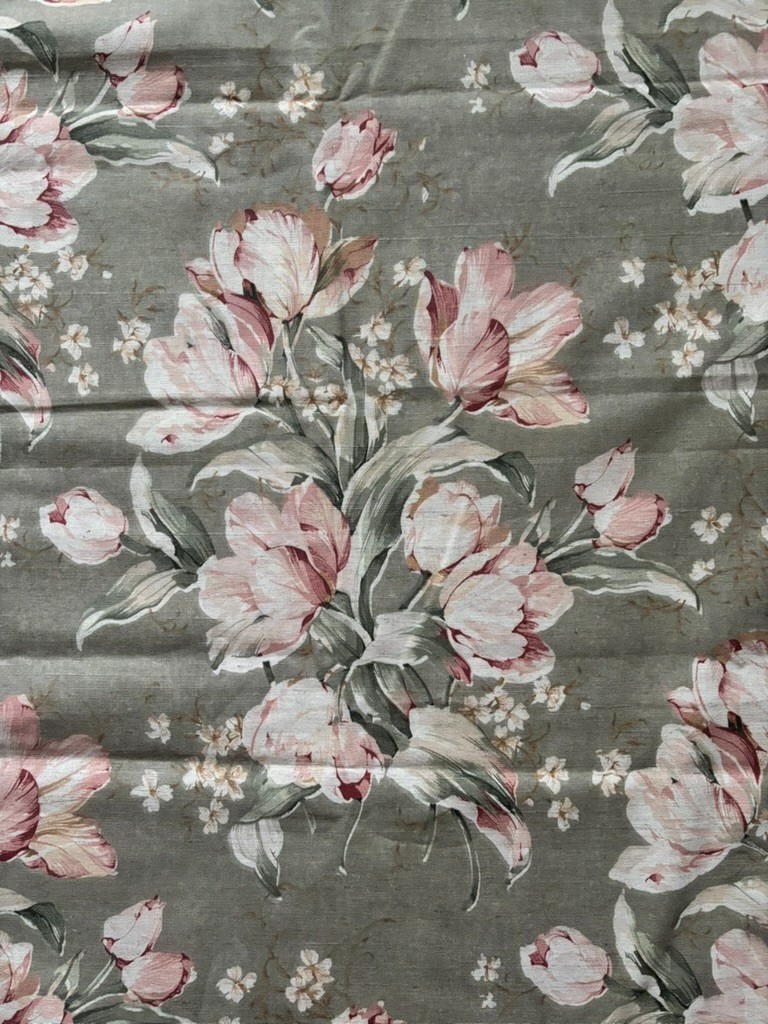 Vintage WAVERLY fabric GARDEN LANE The Beautiful Things 8.77 yards in 3 PIECES