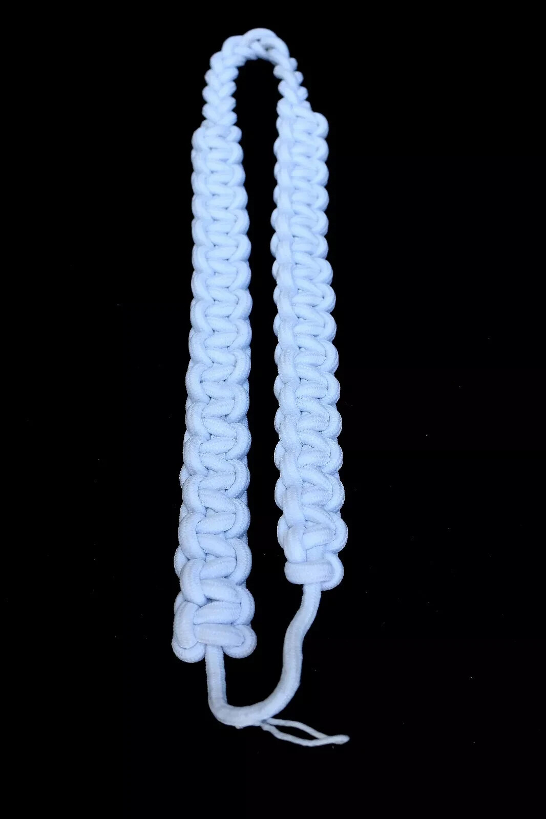 DEURA HIGH QUALITY WHITE Shoulder Cord Cobra Knot Nylon