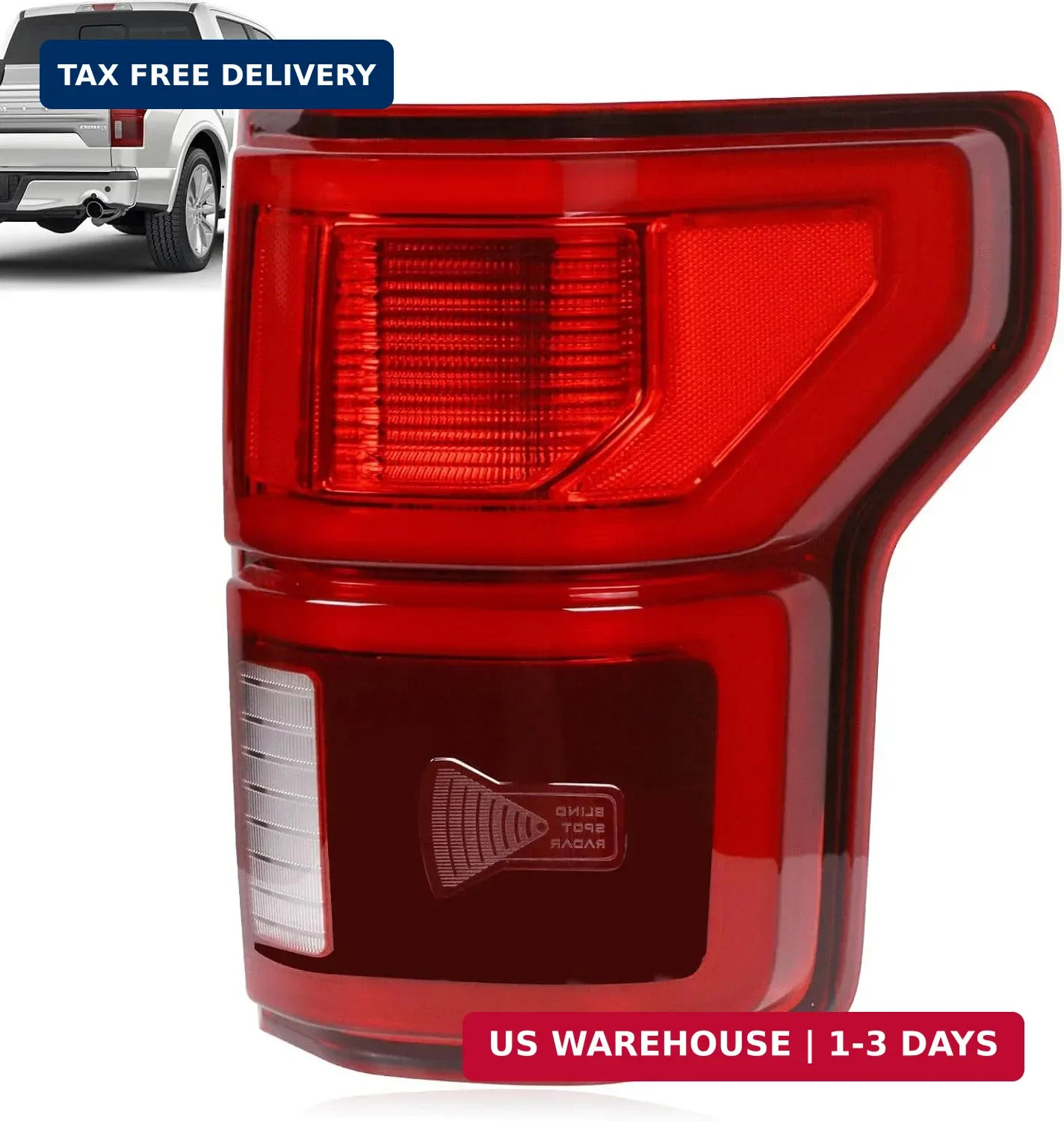 LED Tail Light w/Blind Spot Fits Ford F150 2018 2019 2020 Right Side