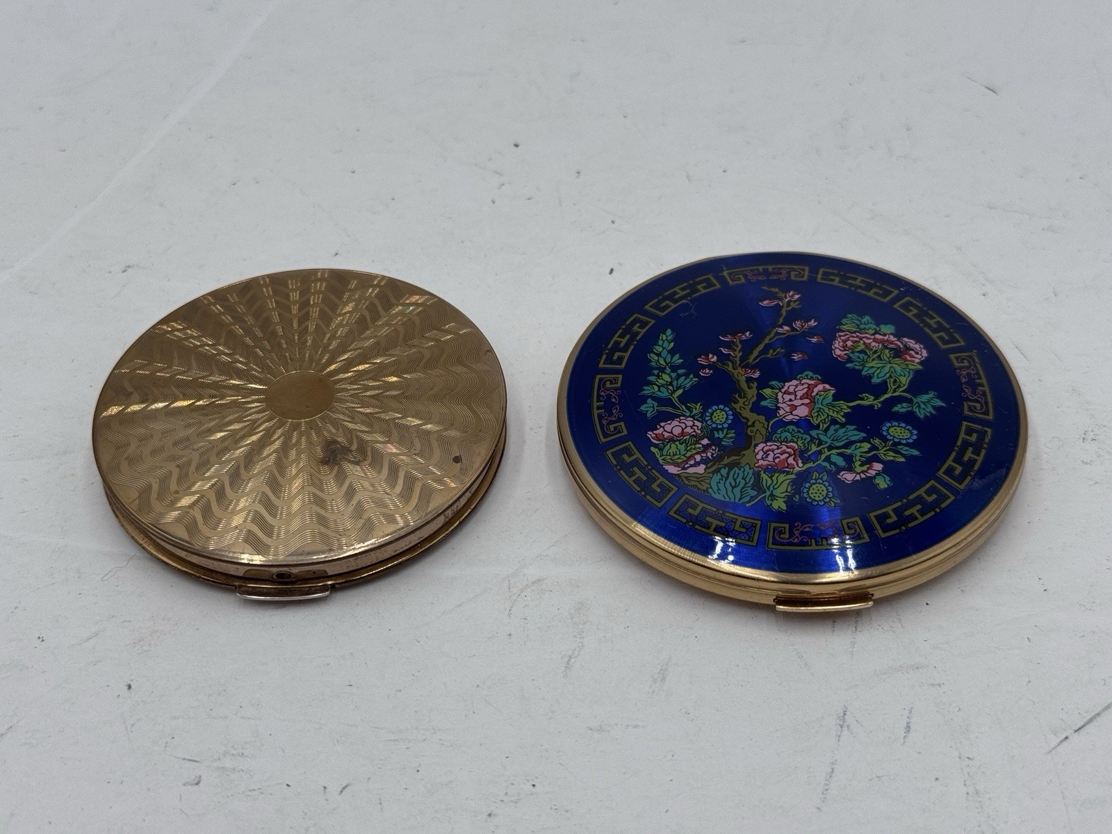 Vintage Stratton Convertible Makeup Powder Compacts Not For Use Set Of 2