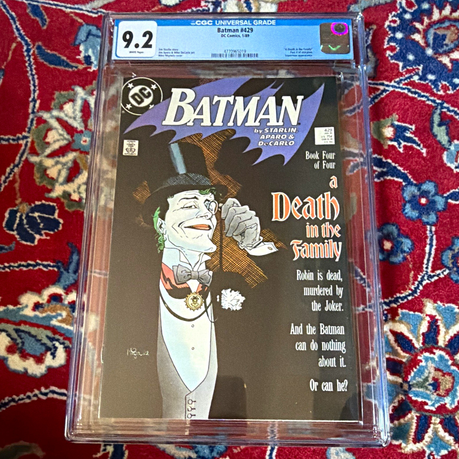 Batman #429 CGC 9.2 (1989) DC Comics A Death in the Family Starlin/Aparo