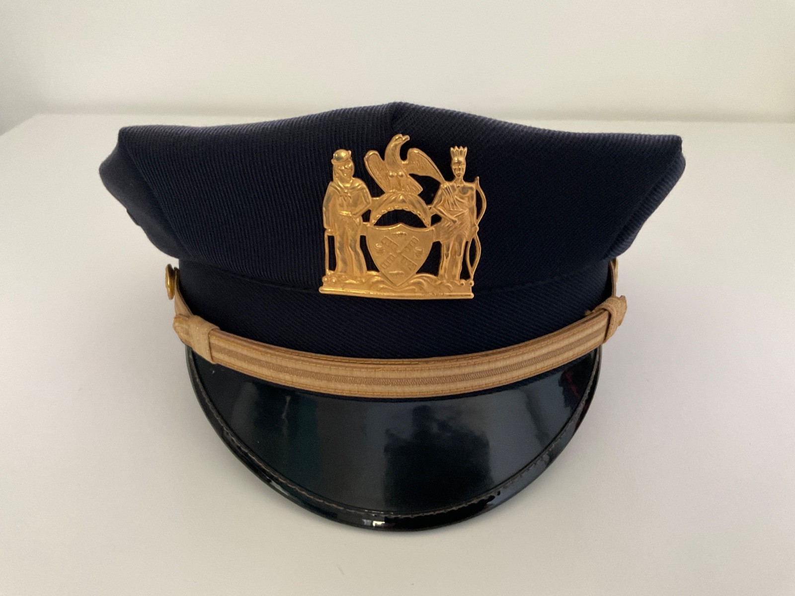 Old cap, hat, old cap NYPD New York police Sergeant obsolete 1970