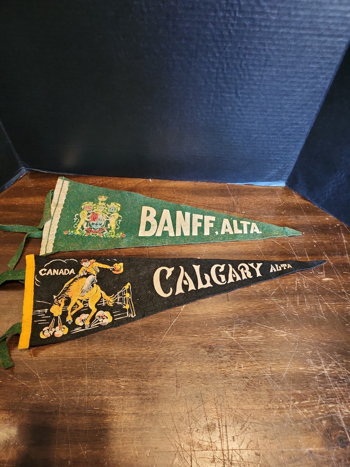 Vintage Felt Pennant -\