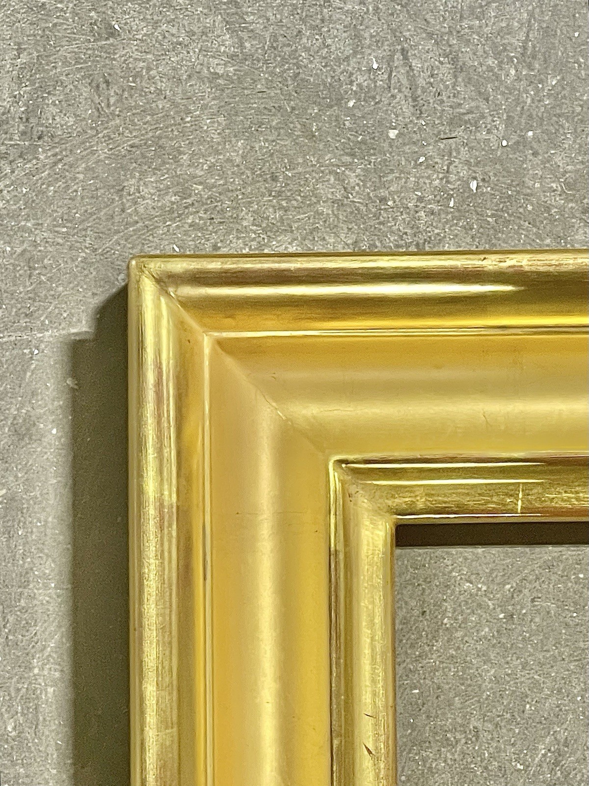 VINTAGE FITs 24”x32” GOLD GILT ART NOUVEAU ARTs & CRAFTs COVED PICTURE FRAME++