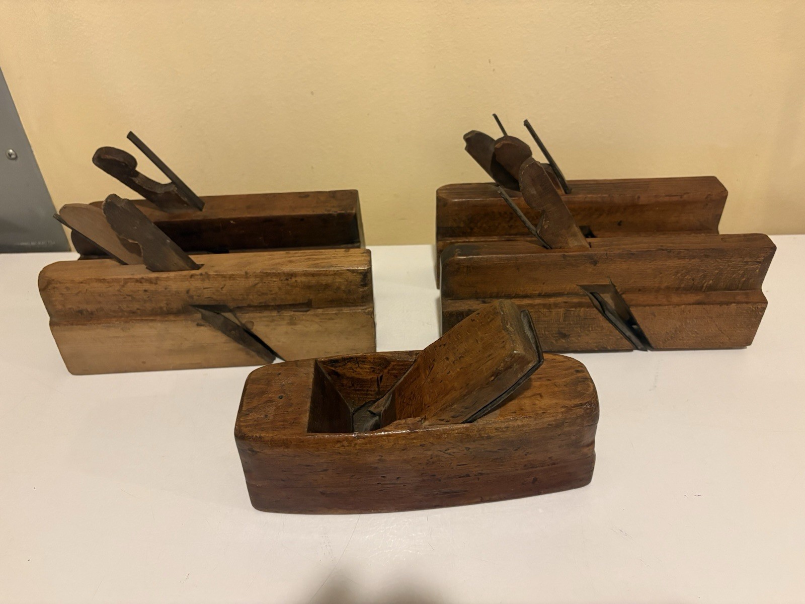 Lot of 5 Antique Wooden Hand Planes 1880's-1917