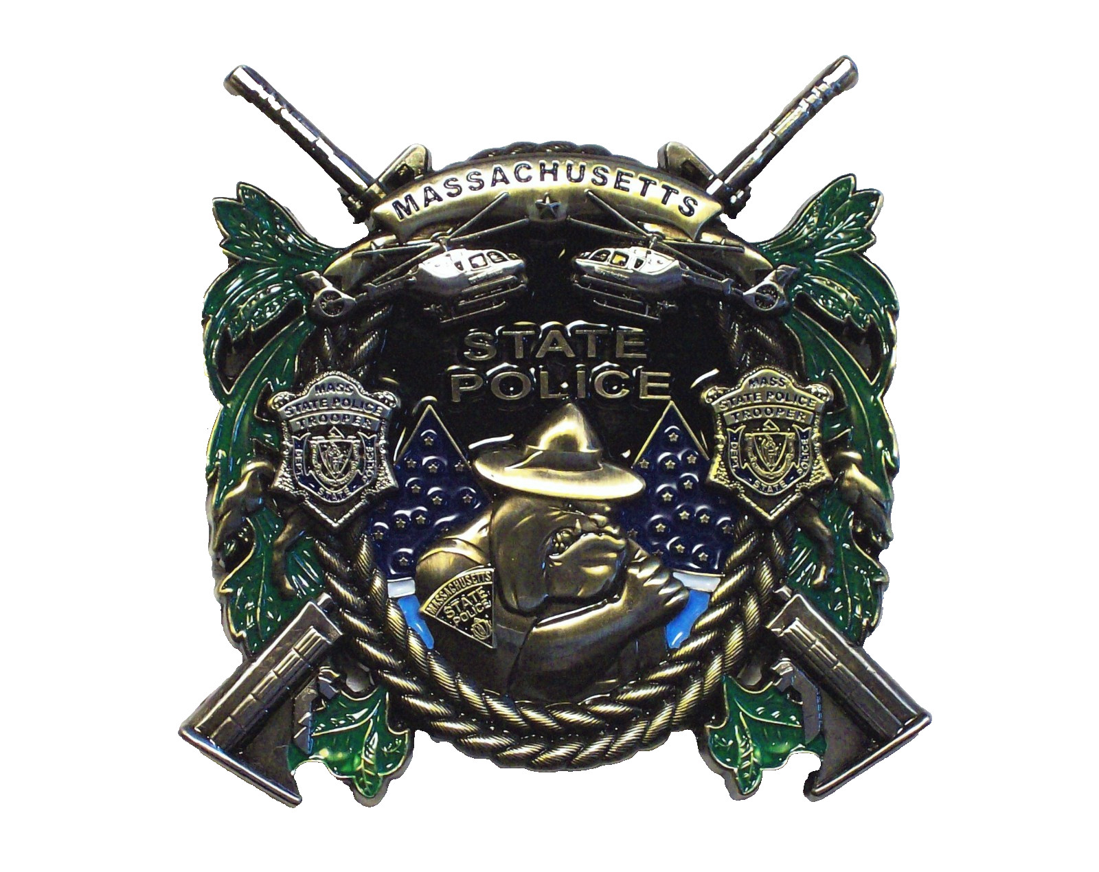 MSP Massachusetts State Police Trooper MASS - Large - Size 3