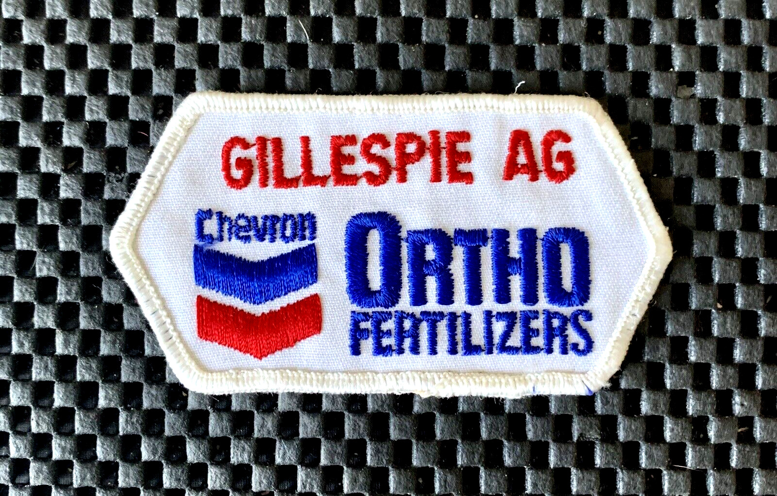 CHEVRON ORTHO FERTILIZERS GILLESPIE AG SEW ON ONLY PATCH FARMING 3 3/4\