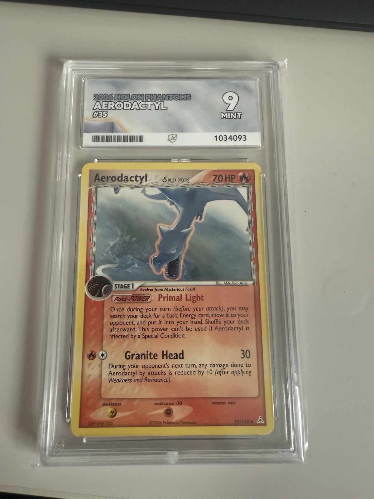 Pokemon 2006 Holon Phantoms Aerodactyl #35  Ace 9