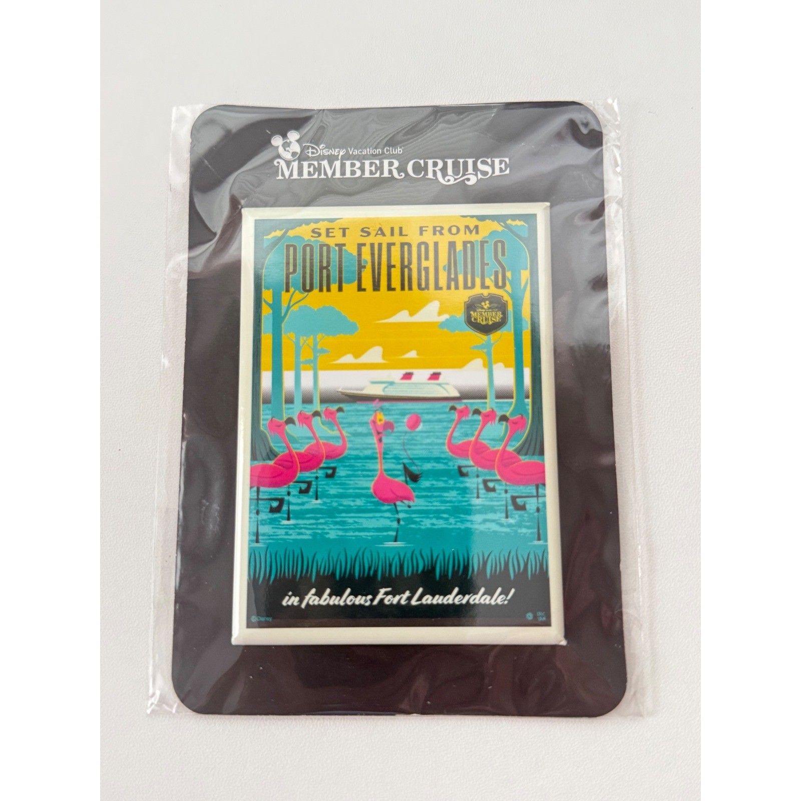 Disney Vacation Club DVC Member Cruise Port Everglades Magnet Eric Tan Flamingo