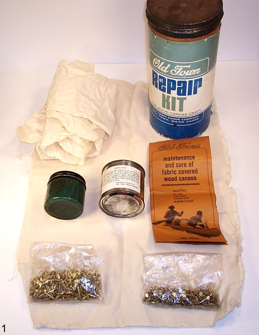 Vintage Unused Old Town Canoe Repair Kit Old Town Maine NOS