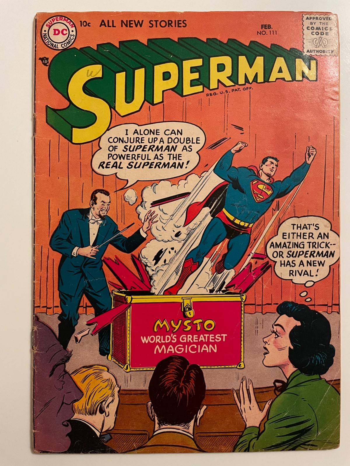 SUPERMAN #111 (1957) - early SILVER AGE comic - est VG (4.0)