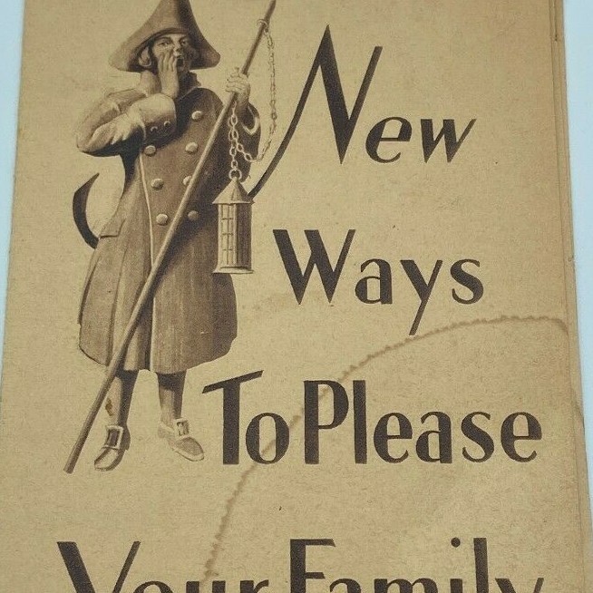 c.1930s Town Crier Flour Pamphlet Booklet Recipes Midland Milling Co