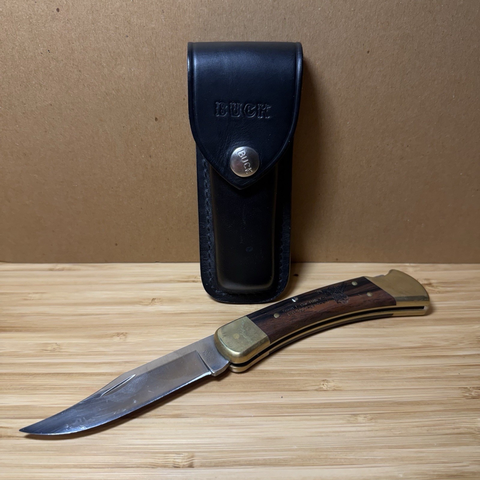Vintage 1983 Buck Knife Boy Scouts of America Eagle Award
